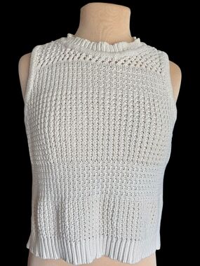 Universal Thread Cream Knit Sleeveless Scoop Neck Tank